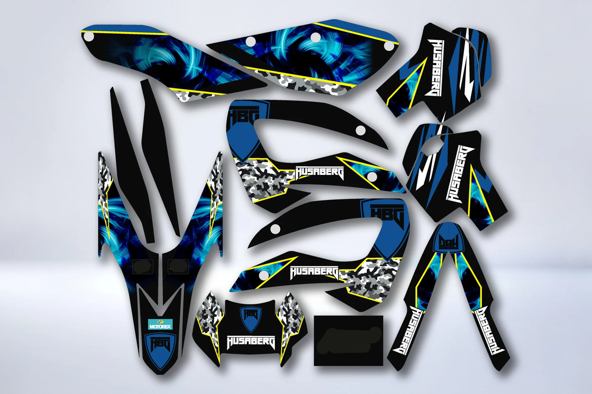 Graphics kit HUSABERG FE/FS 390-450-570 BLACK