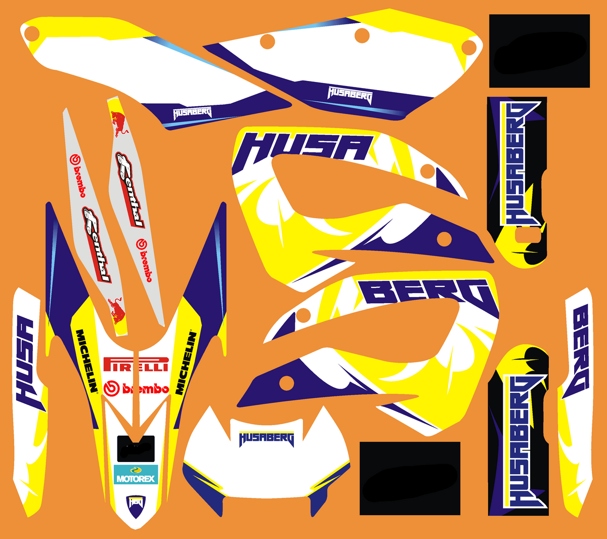 Dekor-Kit HUSABERG FE/FS 390-450-570 - ORIGINAL
