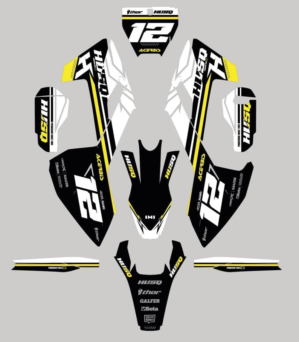 Kit déco HUSQVARNA TE/TC/FE/FC/FX/SMS/WR/CR - Isis