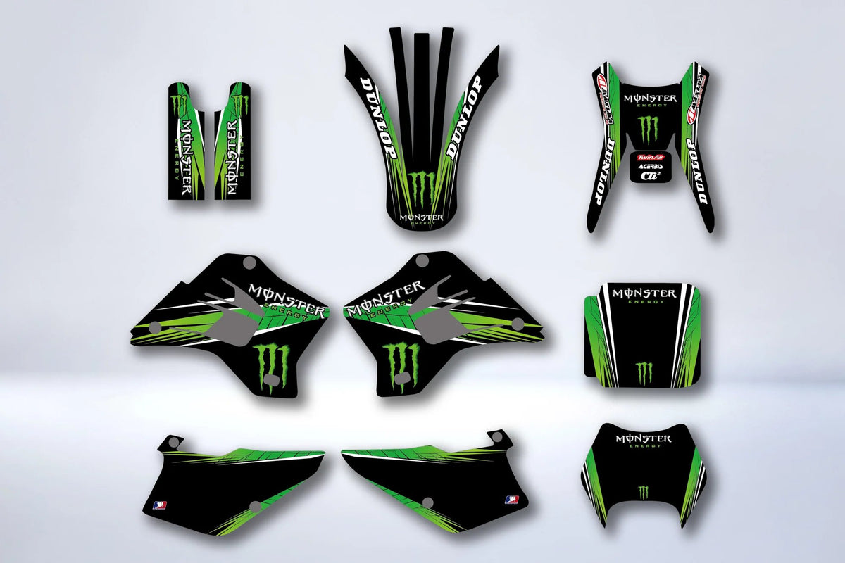 Kit de adhesivos KAWASAKI KDX 200-220 1995-2005 - MONSTER