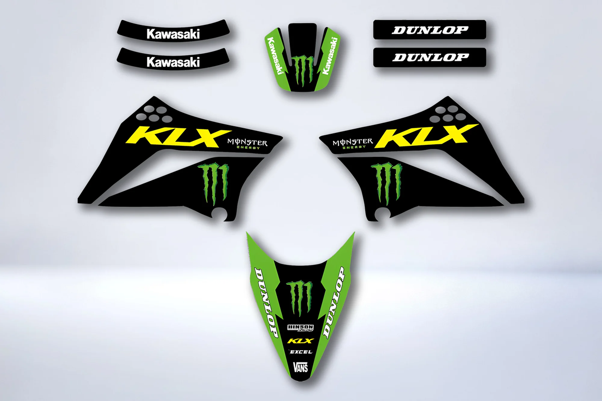 Kit autocolantes KAWASAKI KLX 110 2012-2018 SIMPLES