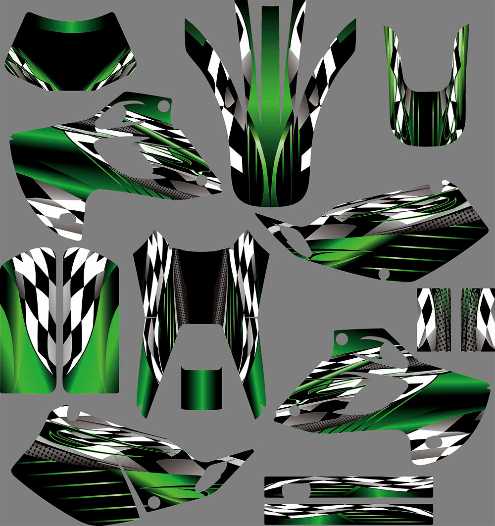 graphics kit KAWASAKI KLX 250 1993-2007 CHECKERED