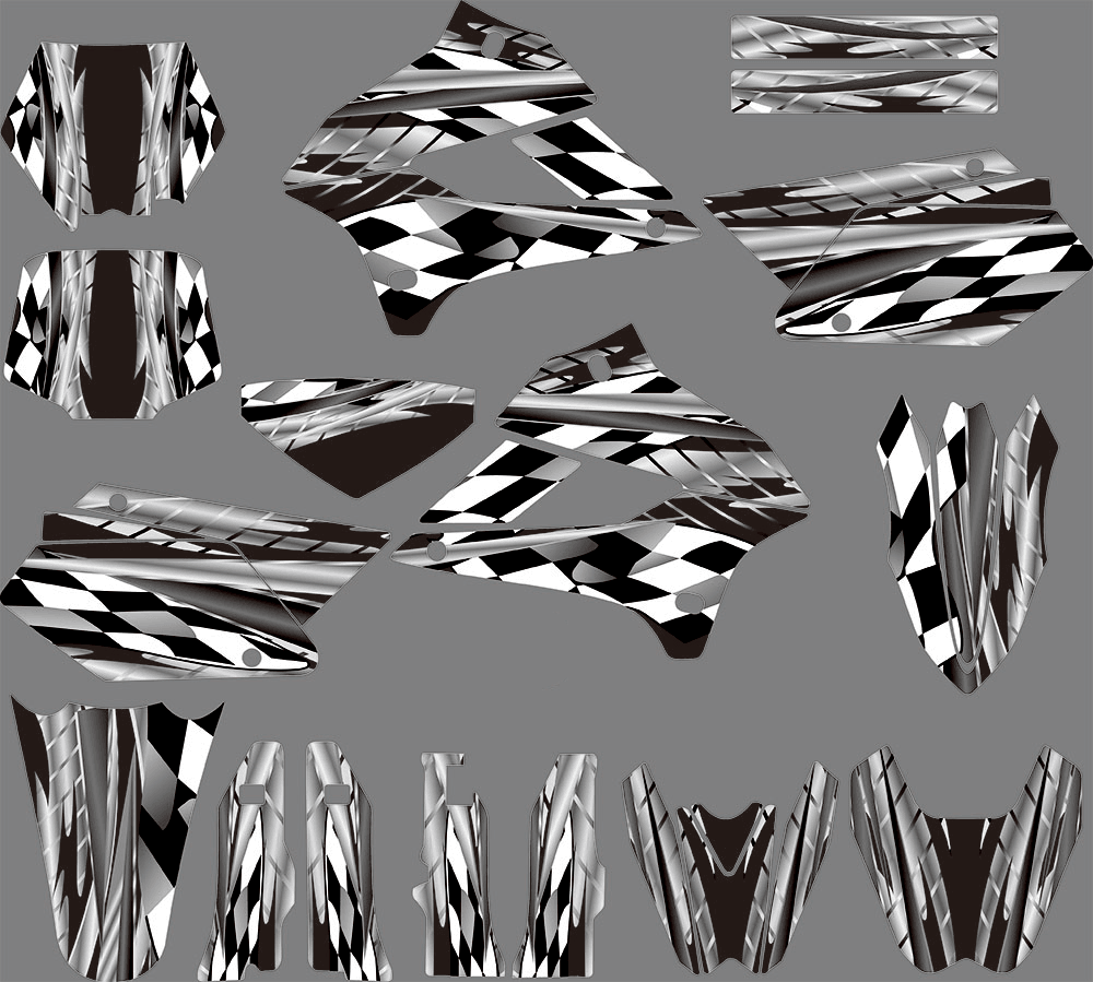Kit Déco KAWASAKI KLX 250 2008-2018 B&W