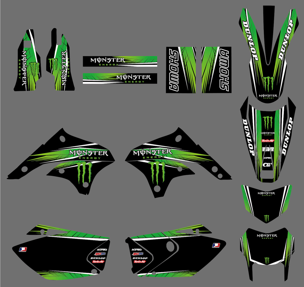 Kit Déco MONSTER - KAWASAKI KLX 450 2008-2018