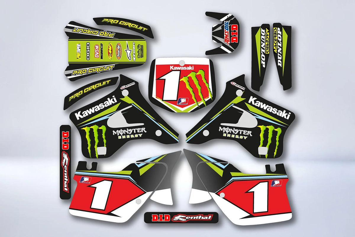 Kit Déco KAWASAKI KX 125-250 1994-1998 - MONSTER #4