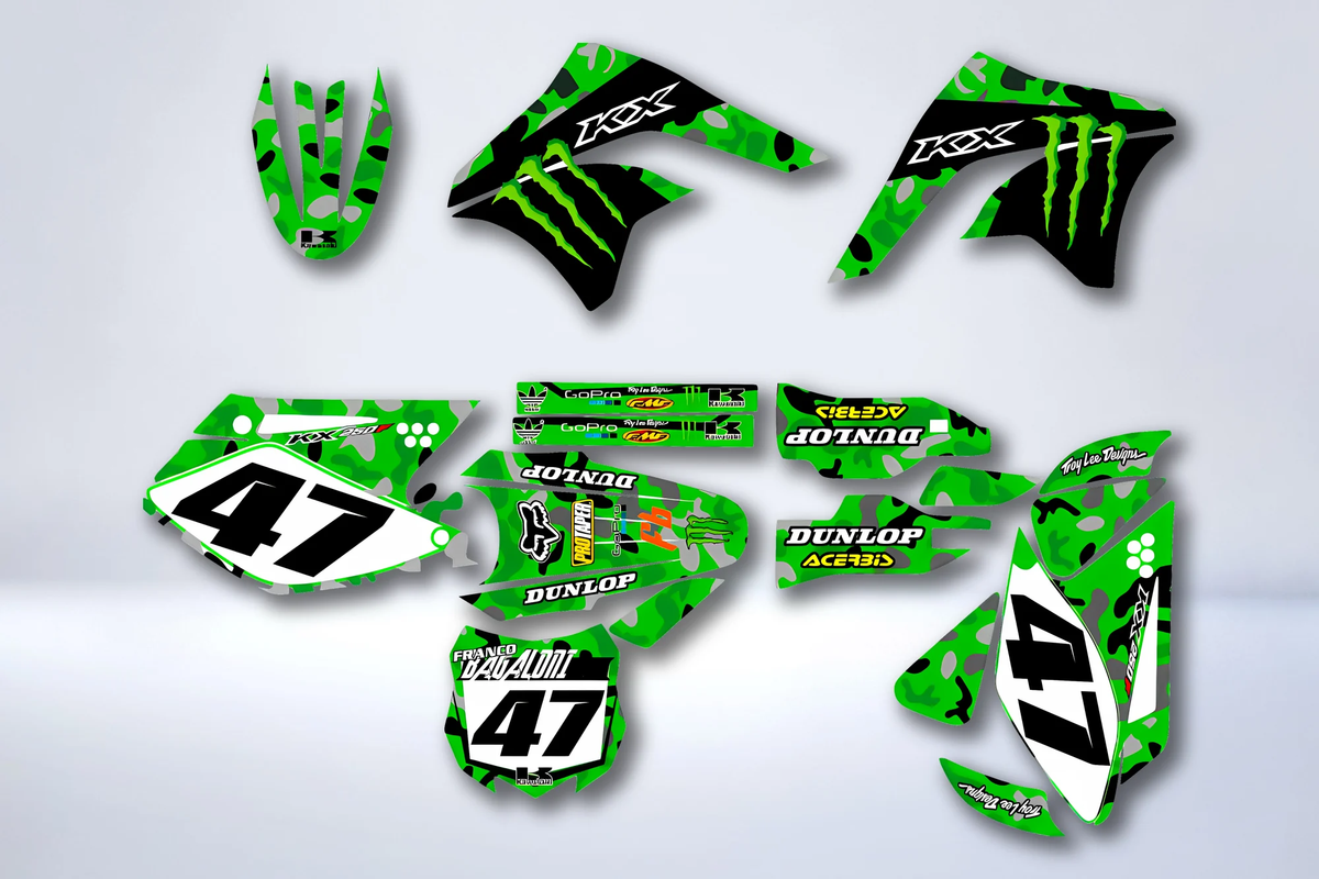Kit déco KAWASAKI KX 125-250 CAMO