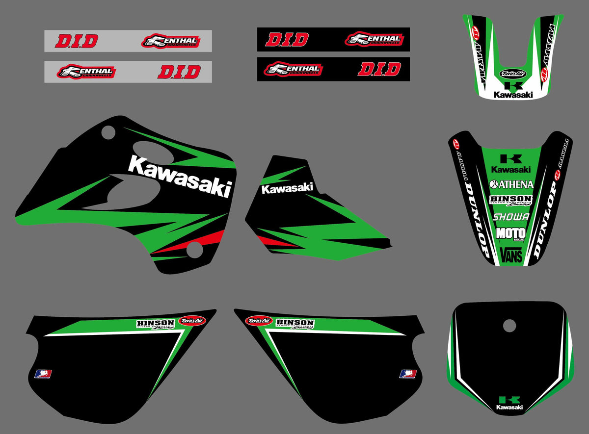 Kit Déco KAWASAKI KX 80 1994-1997 - GREEN