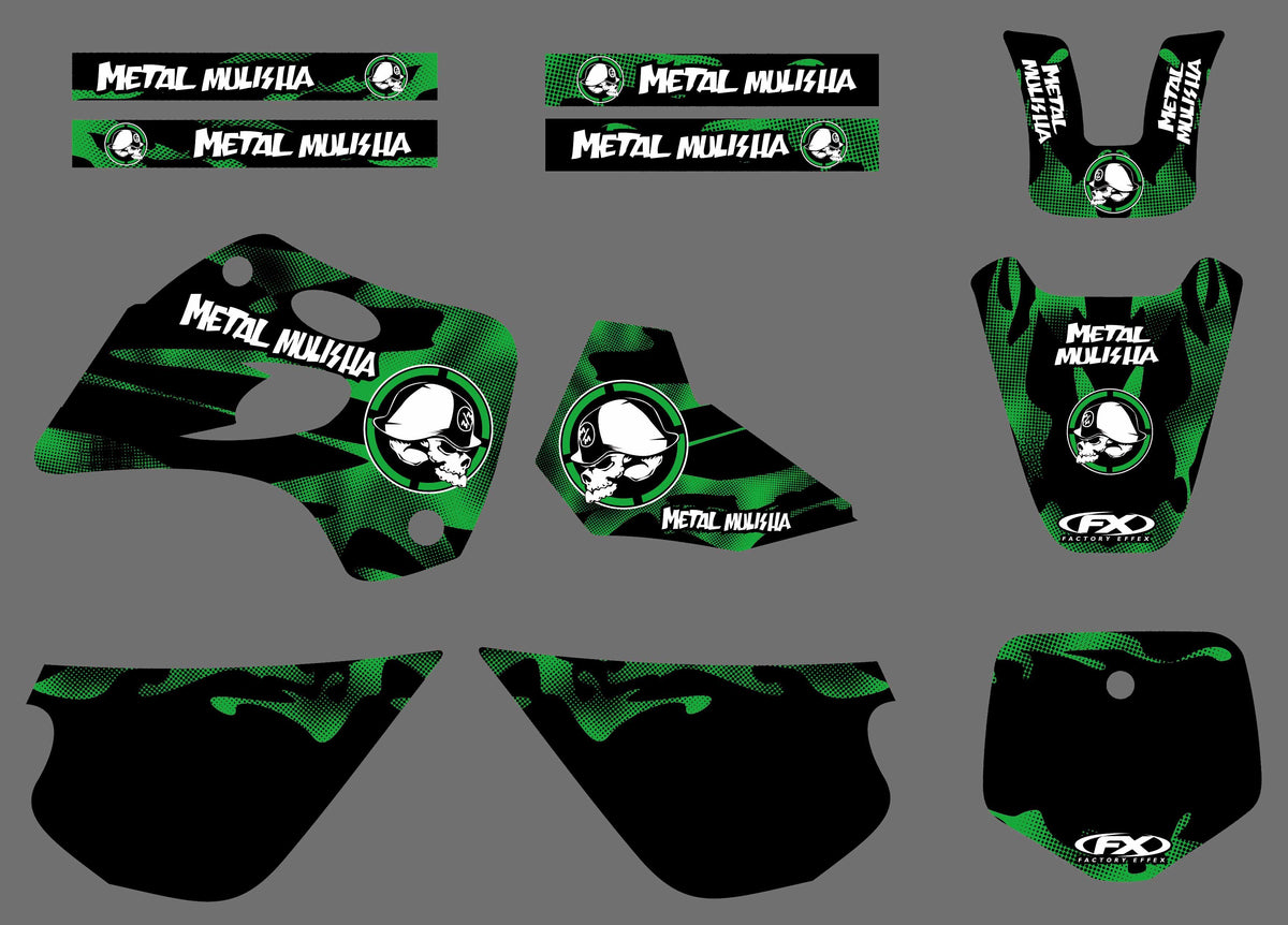 graphics kit KAWASAKI KX 80 1994-1997 - METAL MULISHA