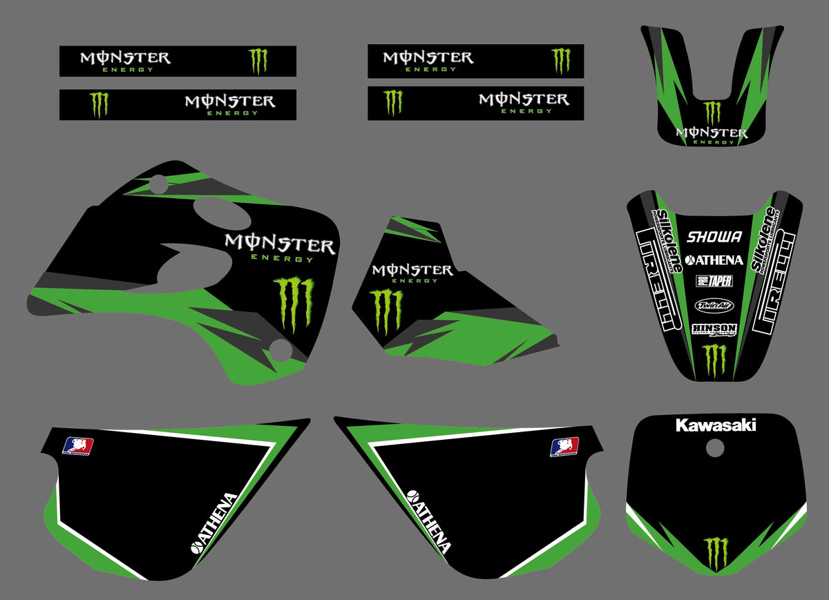 Kit Déco KAWASAKI KX 80 1994-1997 - MONSTER