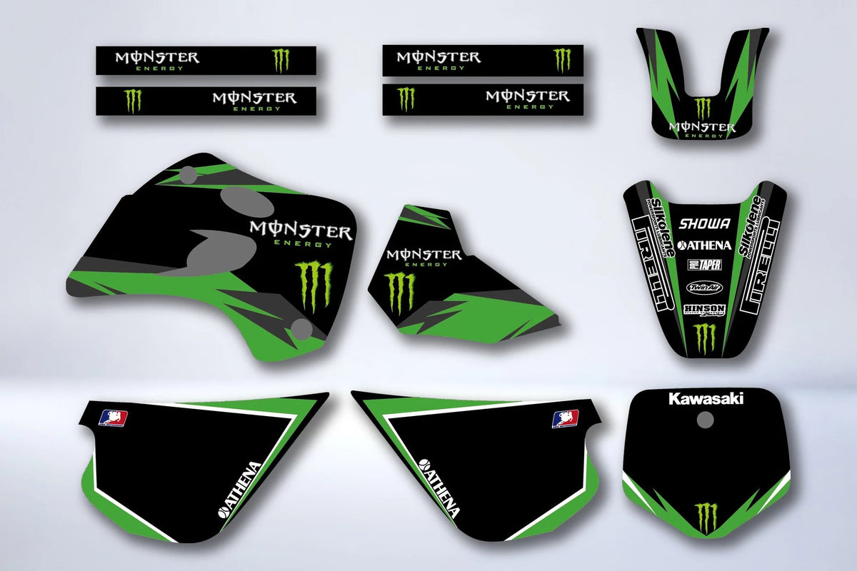Kit Déco KAWASAKI KX 80 1994-1997 - MONSTER GREY