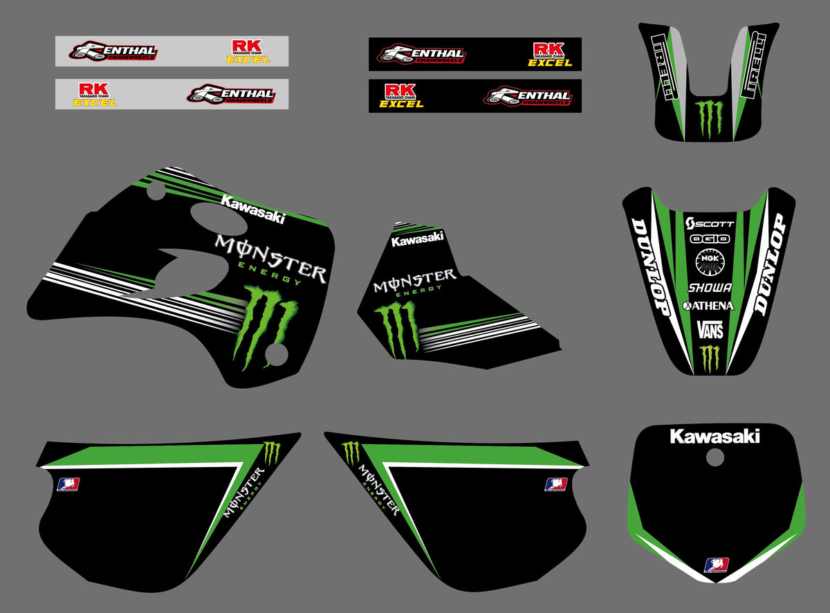 Kit Déco KAWASAKI KX 80 1994-1997 - MONSTER #2