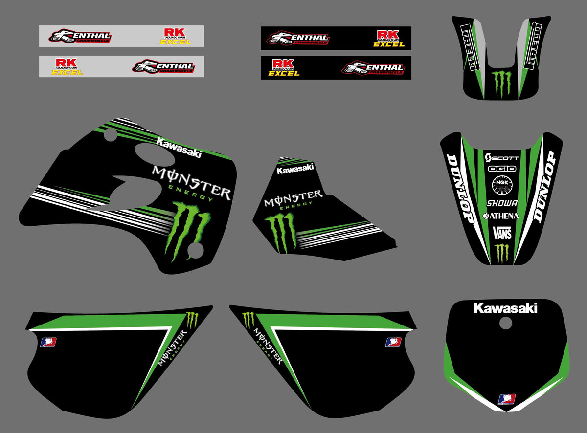 Kawasaki Kx 80 Deco Kit 1994-1997 Monster #2