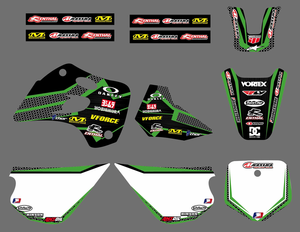 Kit Déco KAWASAKI KX 80 1994-1997 - OAKLEY