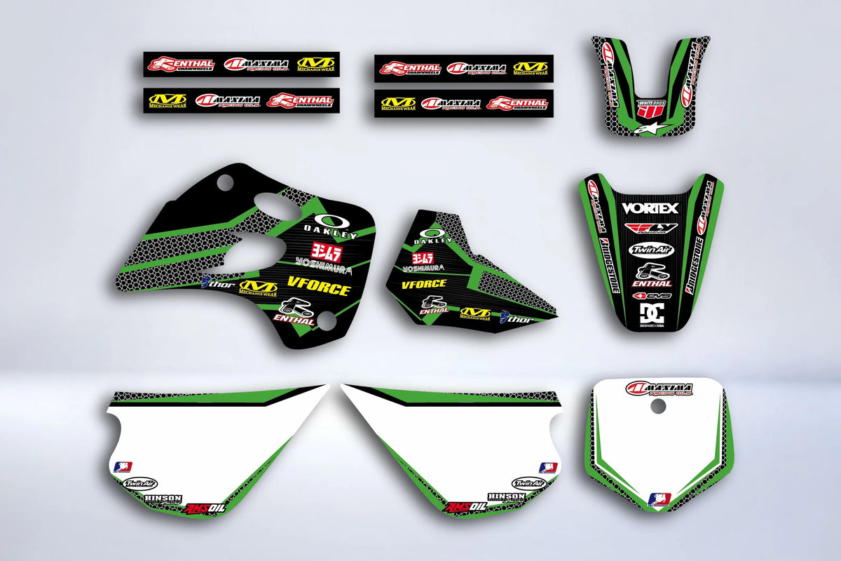 Graphics kit KAWASAKI KX 80 1994-1997 - OAKLEY