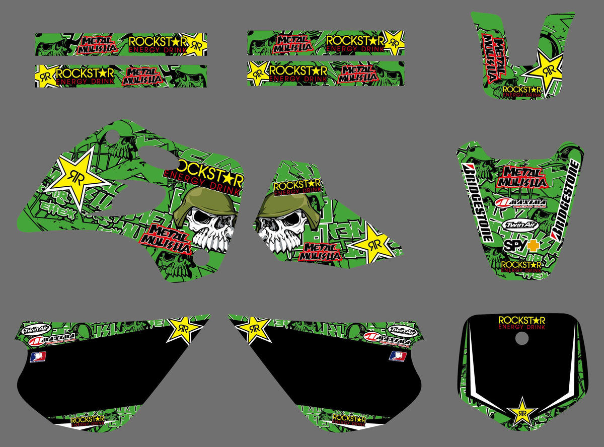 Kit Déco KAWASAKI KX 80 1994-1997 - ROCKSTAR