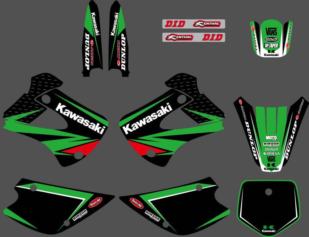 Kit Deco KAWASAKI KX 85-100 1998-2013 - GREEN