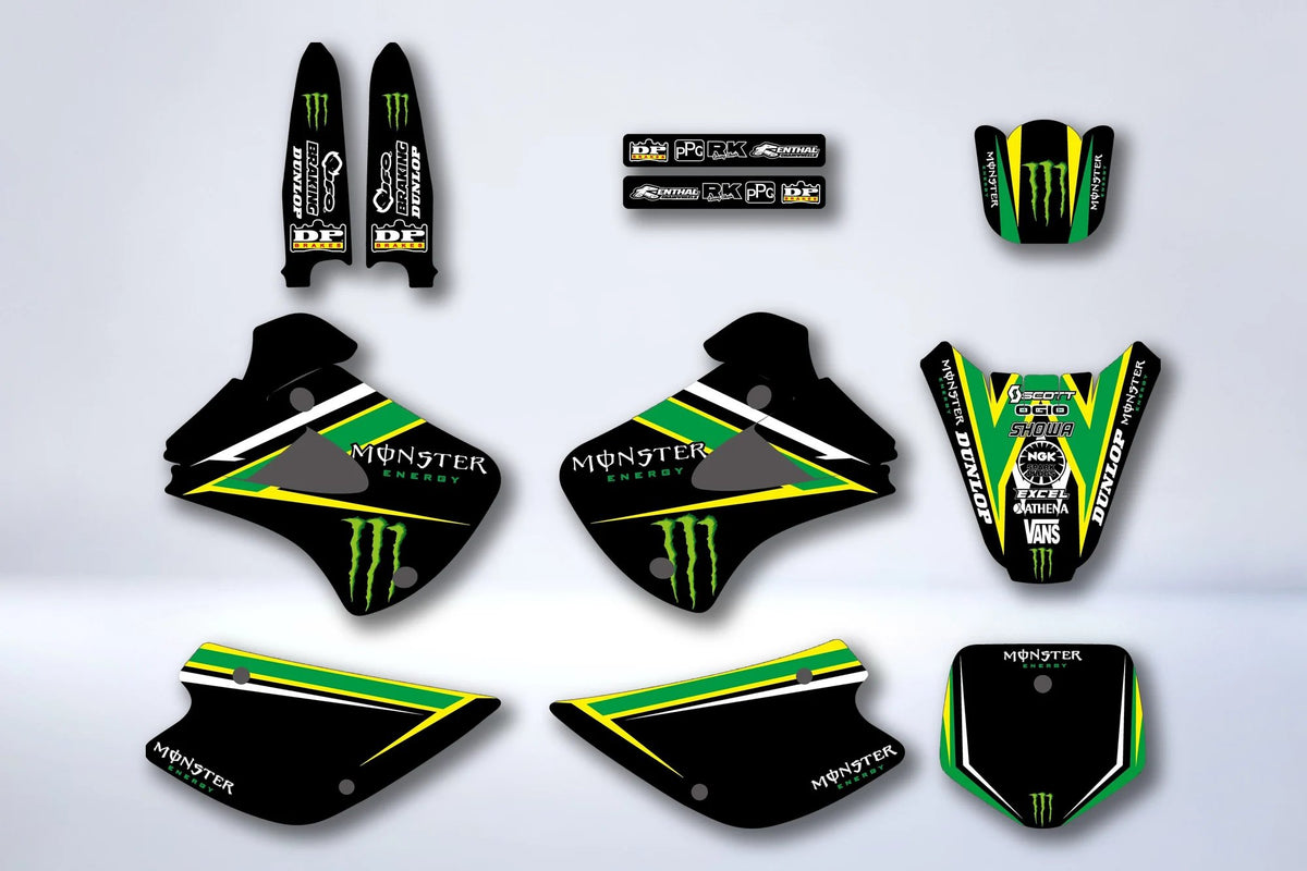 Kit Déco KAWASAKI KX 85-100 1998-2013 - GREEN MONSTER V4