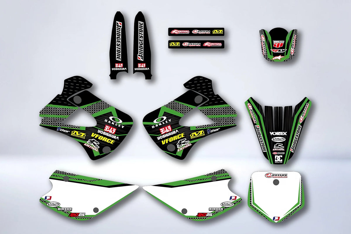 Kit déco KAWASAKI KX 85-100 1998-2013 - OAKLEY