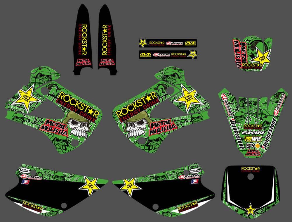 Kit Déco KAWASAKI KX 85-100 1998-2013 - ROCKSTAR
