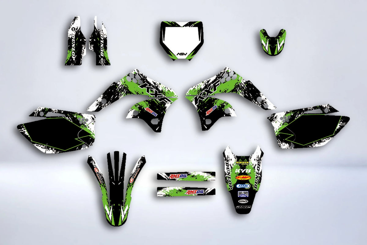 Kawasaki KXF 250 2006-2008 Grey Factory Deco Kit