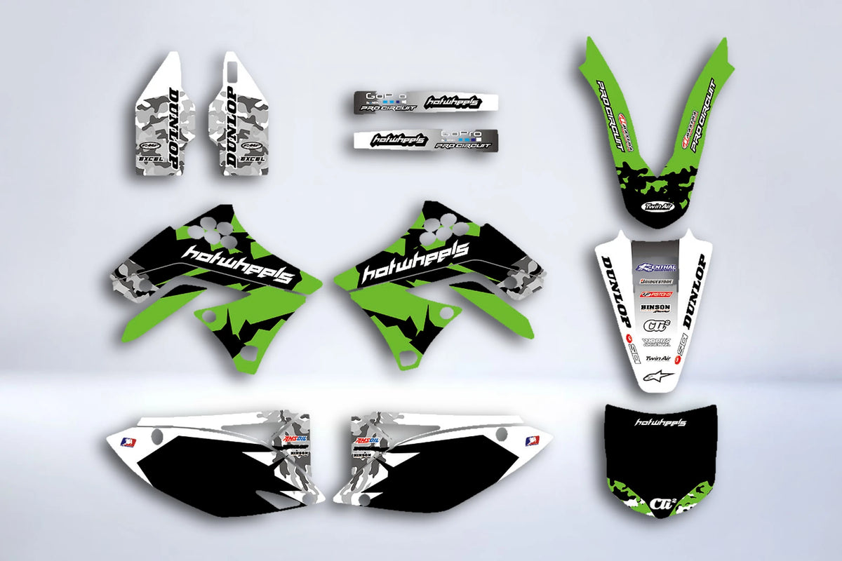 Kawasaki KXF 250 2009-2012 HOTWHEEL Deco Kit