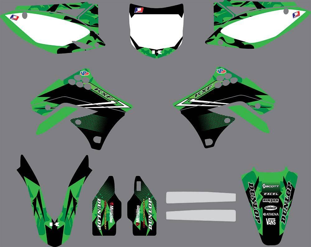 Kit Déco KAWASAKI KXF 250 2009-2012 - MONSTER #4