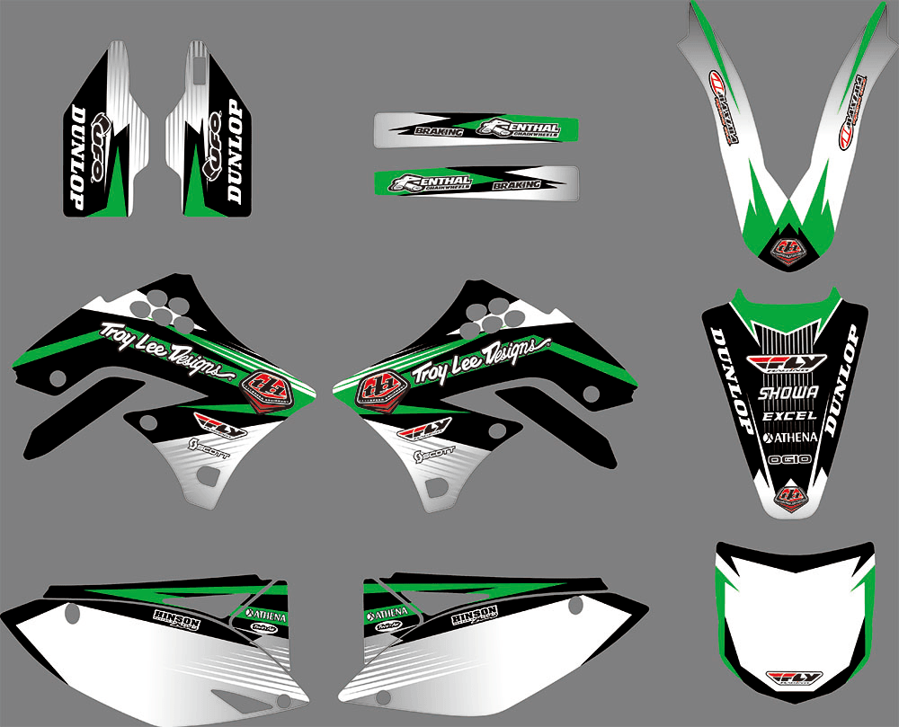 Kit Déco KAWASAKI KXF 250 2009-2012 TROY LEE