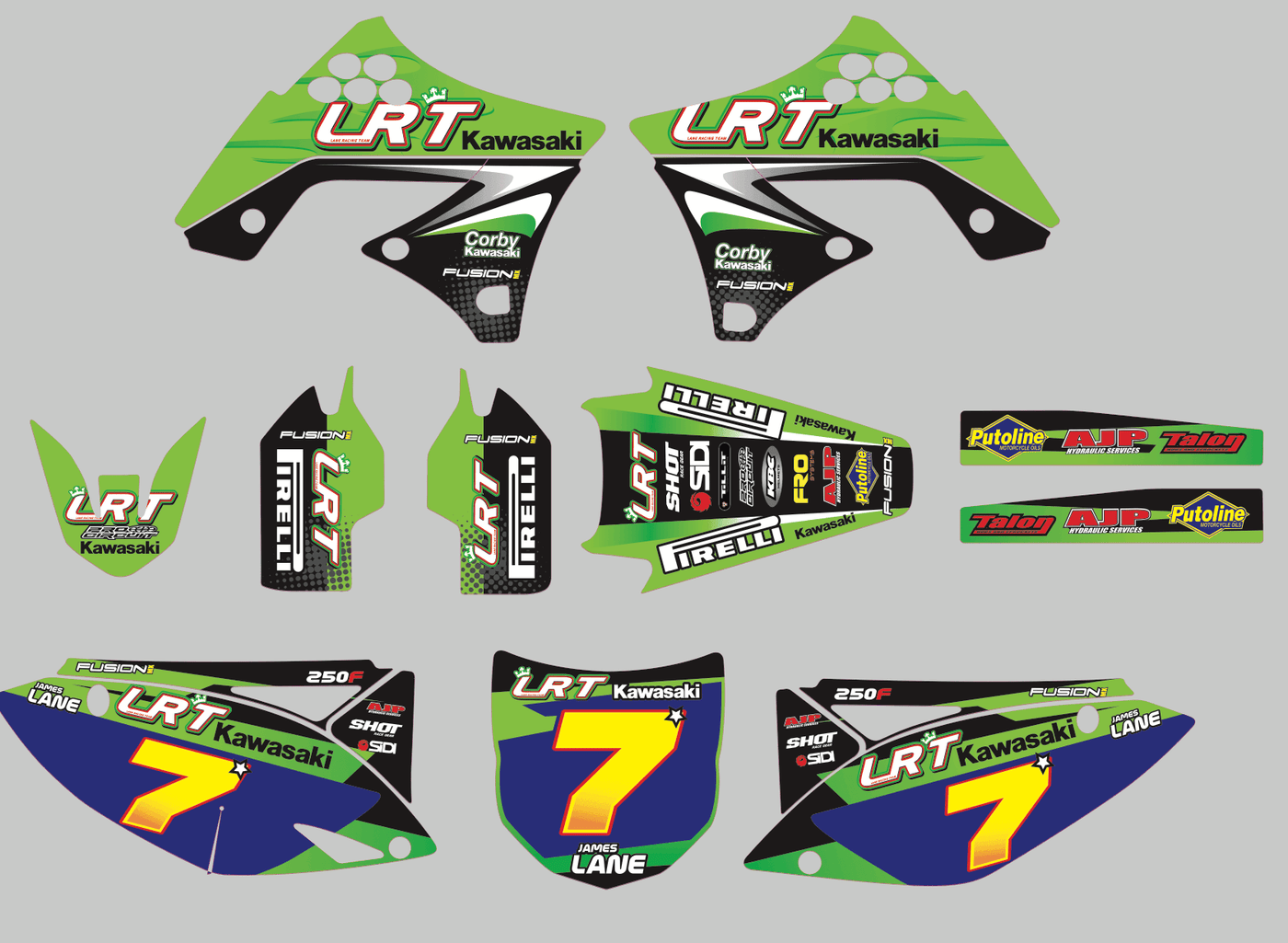 Dekor-Kit KAWASAKI KXF 250 2009