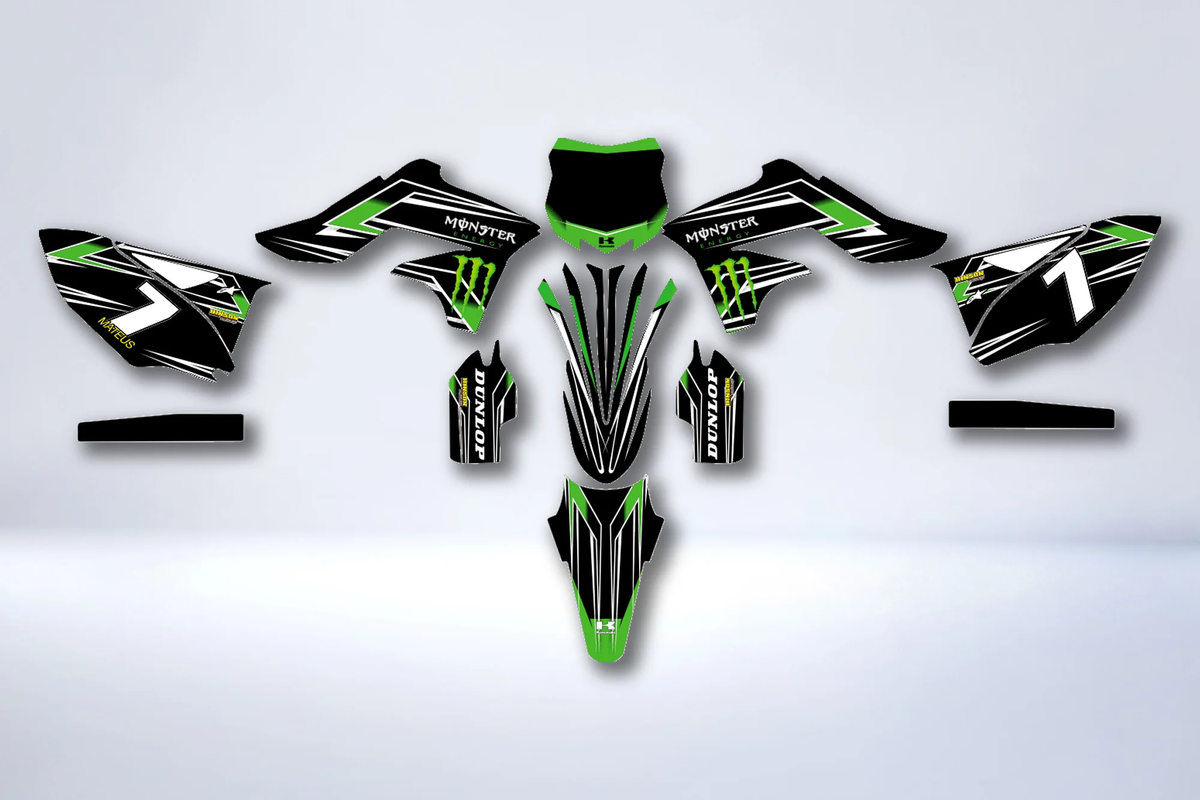 Kit déco KAWASAKI KXF 250 2014 - GREEN