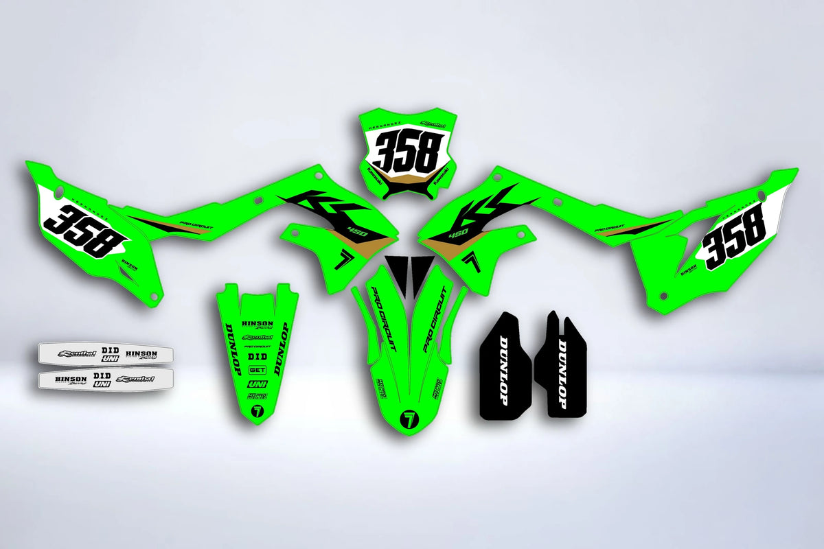 Kit Déco Kawasaki KXF 250 2021-2024 & KXF 450 2019-2023 - Aervox