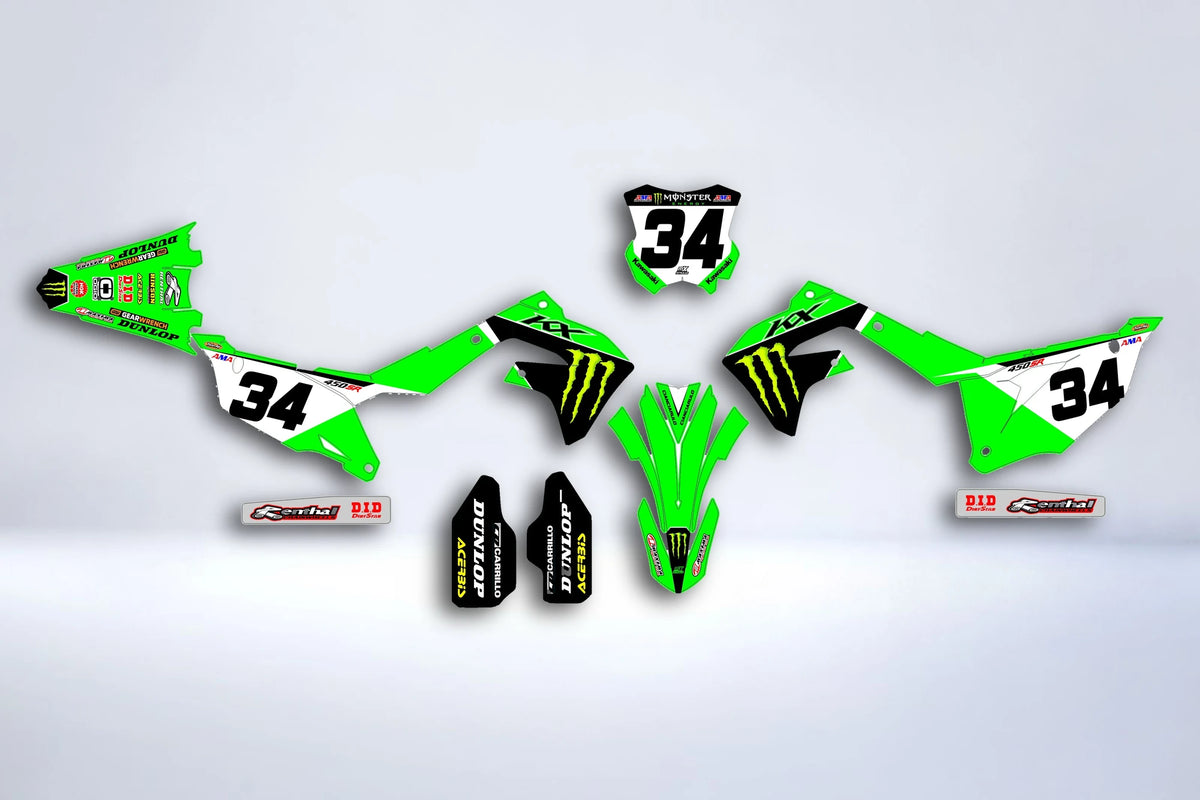 Kit Déco Kawasaki KXF 250 2021-2024 & KXF 450 2019-2023 - Auryx