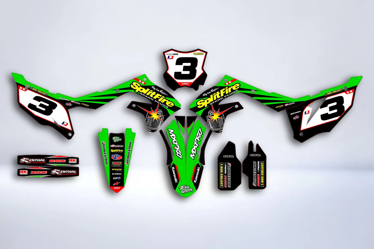 Dekor-Kit Kawasaki KXF 250 2021-2024 & KXF 450 2019-2023 - Dynixa