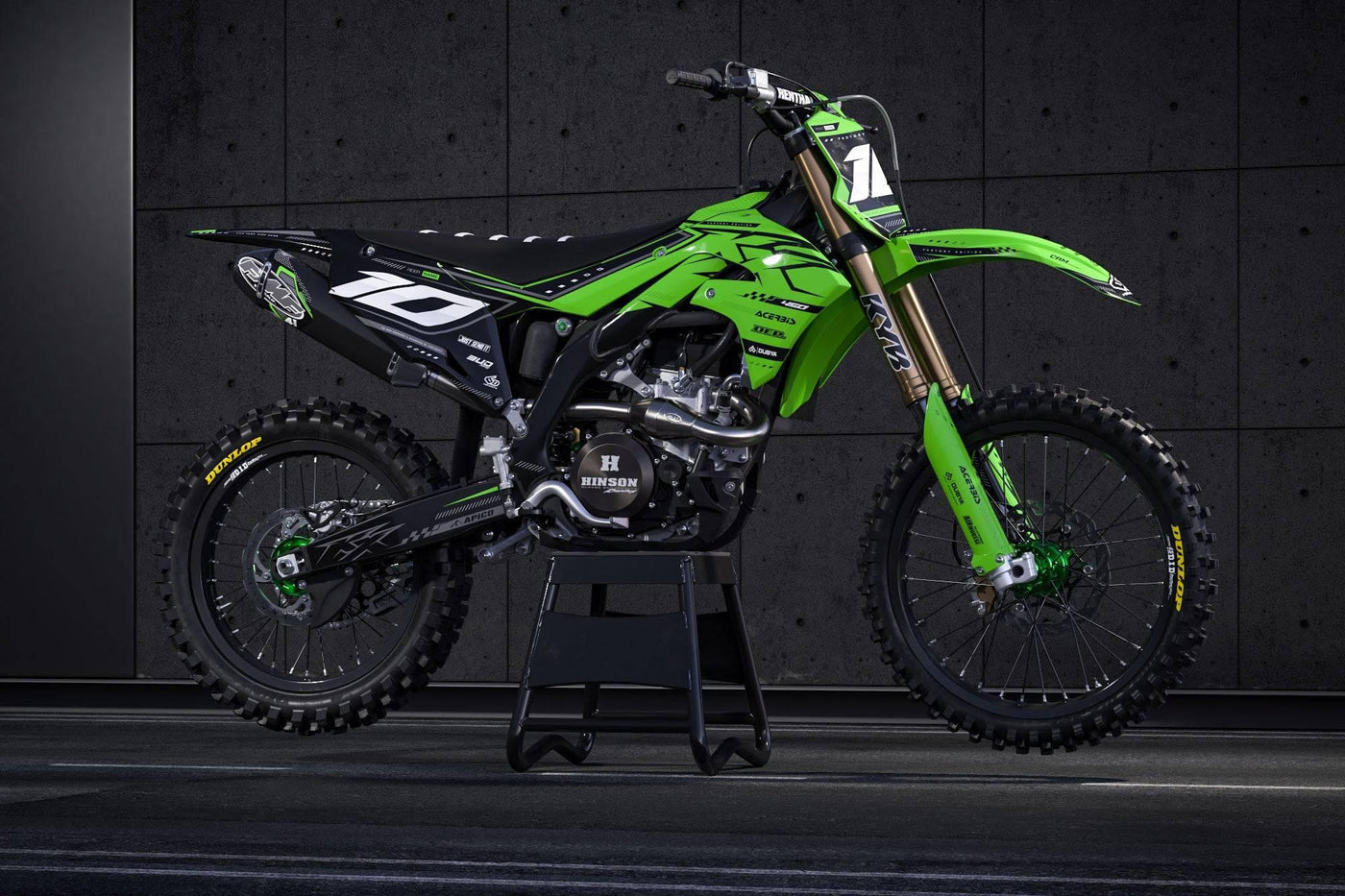 Kit Déco Kawasaki KXF 250 2021-2024 & KXF 450 2019-2023 - REPLICA