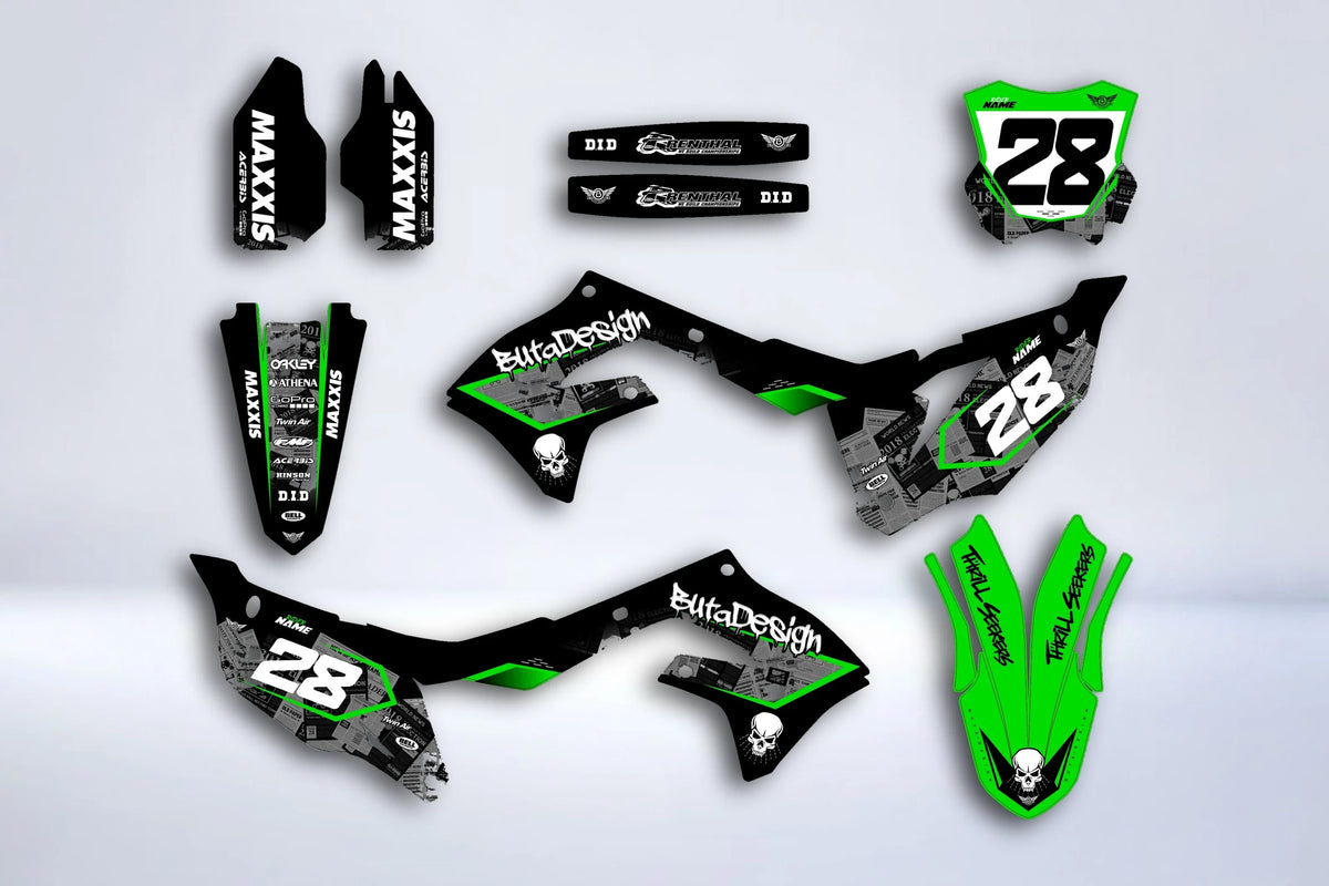 Kit Déco Kawasaki KXF 250 2021-2024 & KXF 450 2019-2023 - Ryvox