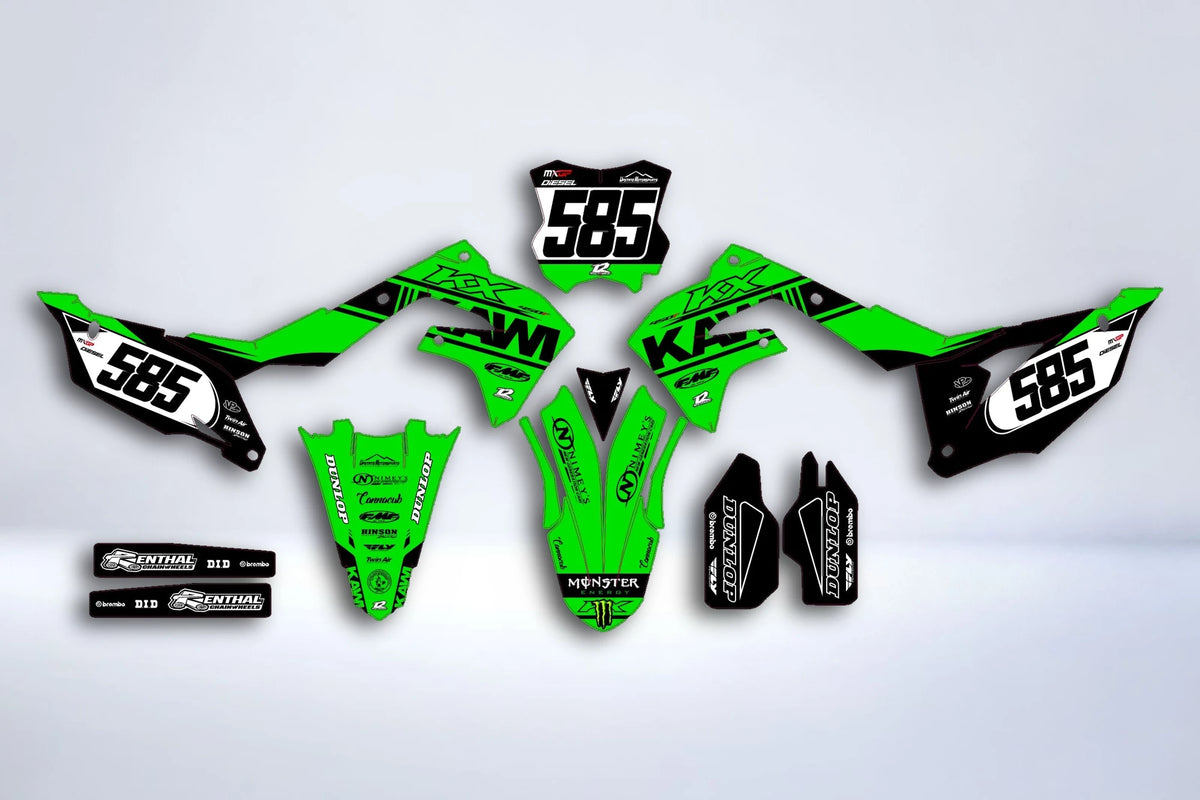 Kit Déco Kawasaki KXF 250 2021-2024 & KXF 450 2019-2023 - Vyntrix