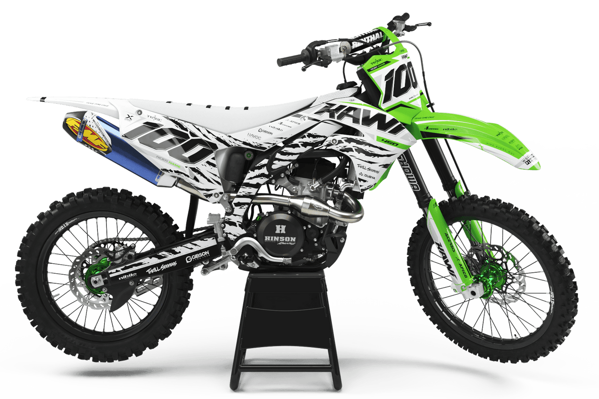 Kit Déco Kawasaki KXF 250 2021-2024 & KXF 450 2019-2023 - ZEBRA V2