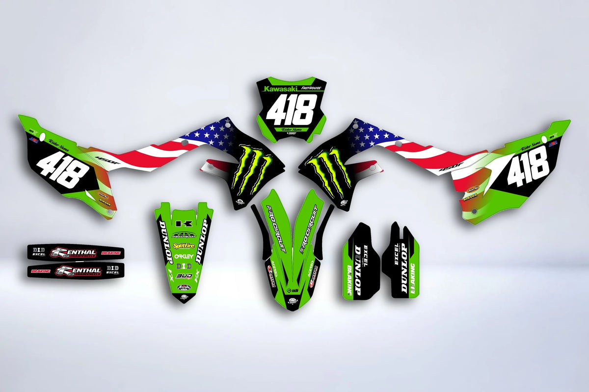 Kit Déco Kawasaki KXF 250 2021-2024 & KXF 450 2019-2023 - Zyphor