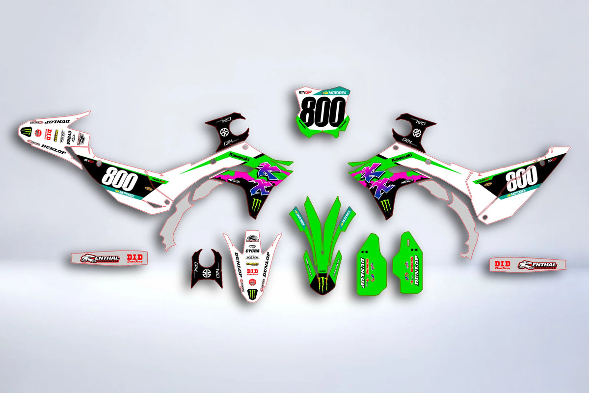 kit grafiche KAWASAKI KXF 250 2025 & KXF 450 2024-2025 - ROVEXIS