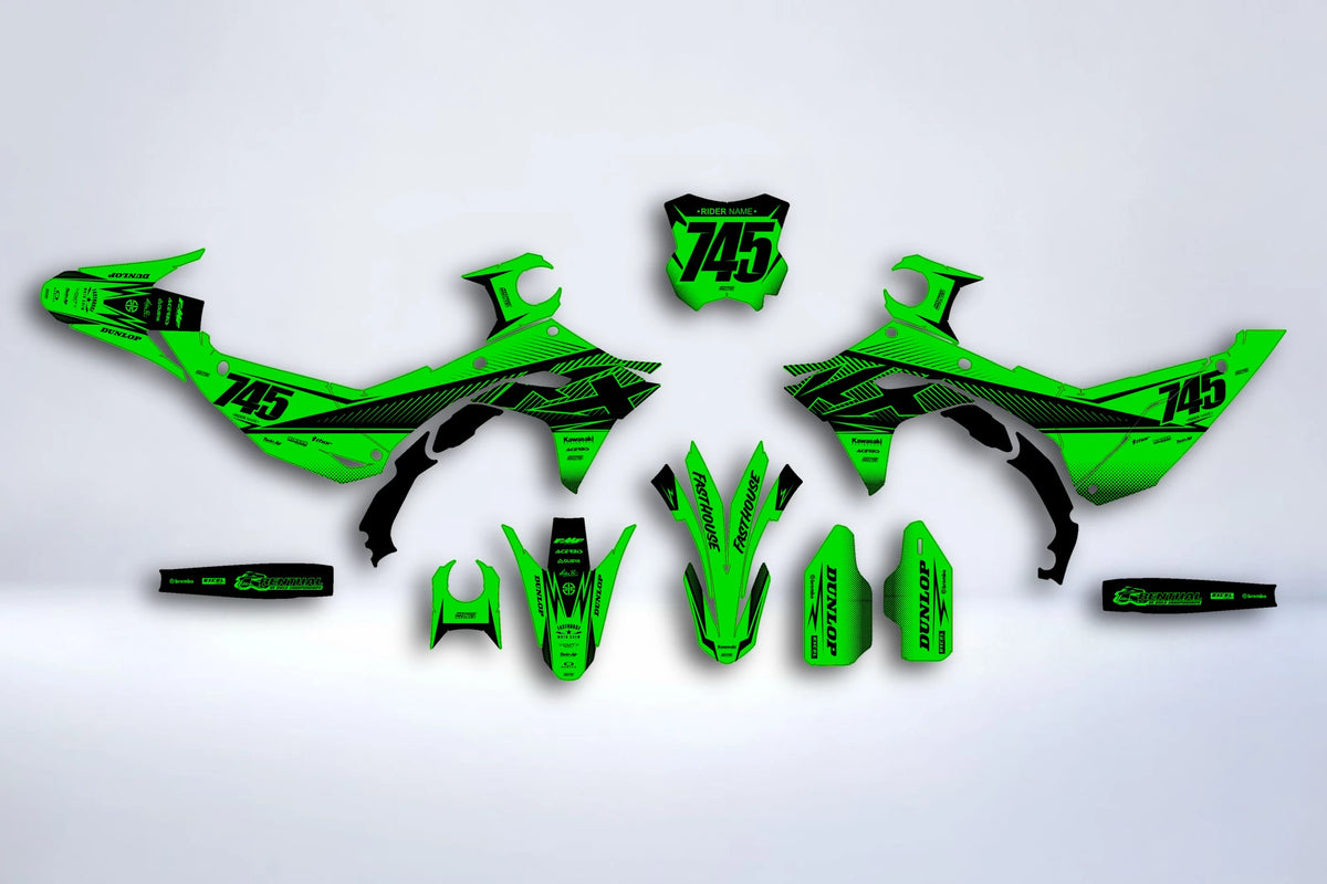 Kit Déco KAWASAKI KXF 250 2025 & KXF 450 2024-2025 - VORTRAX