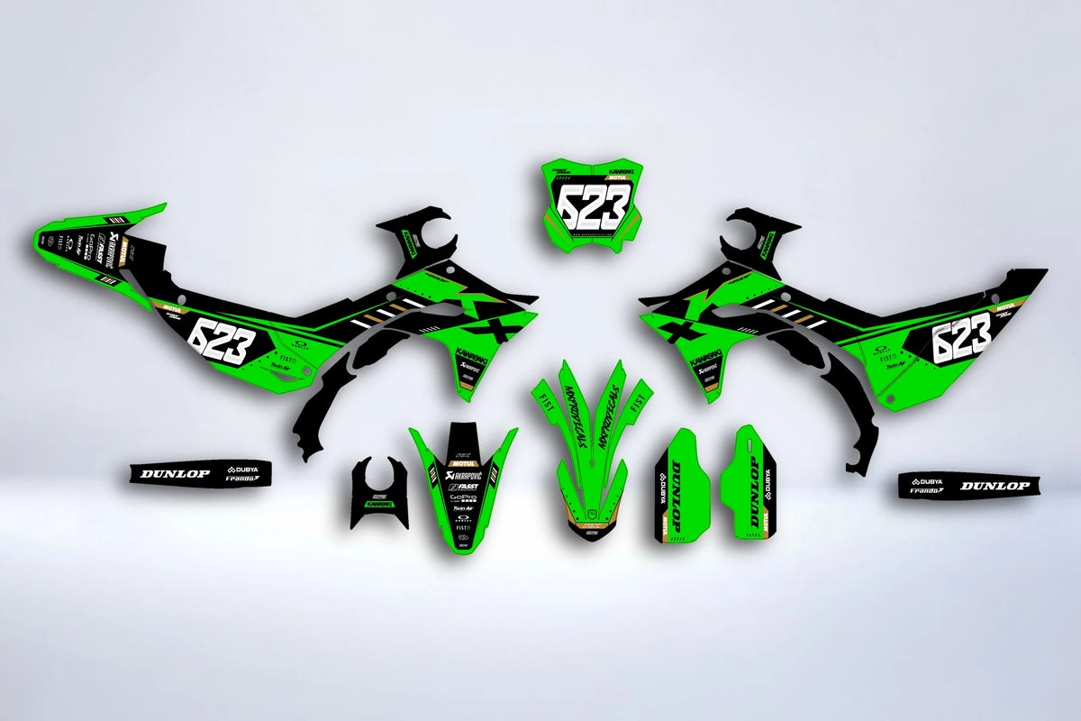 Kit Déco KAWASAKI KXF 250 2025 & KXF 450 2024-2025 - ZENTRIX