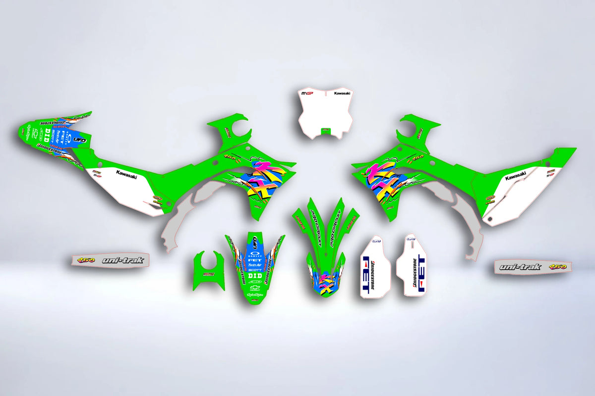 Kit Déco KAWASAKI KXF 250 2025 & KXF 450 2024-2025 - ZYNTRAX