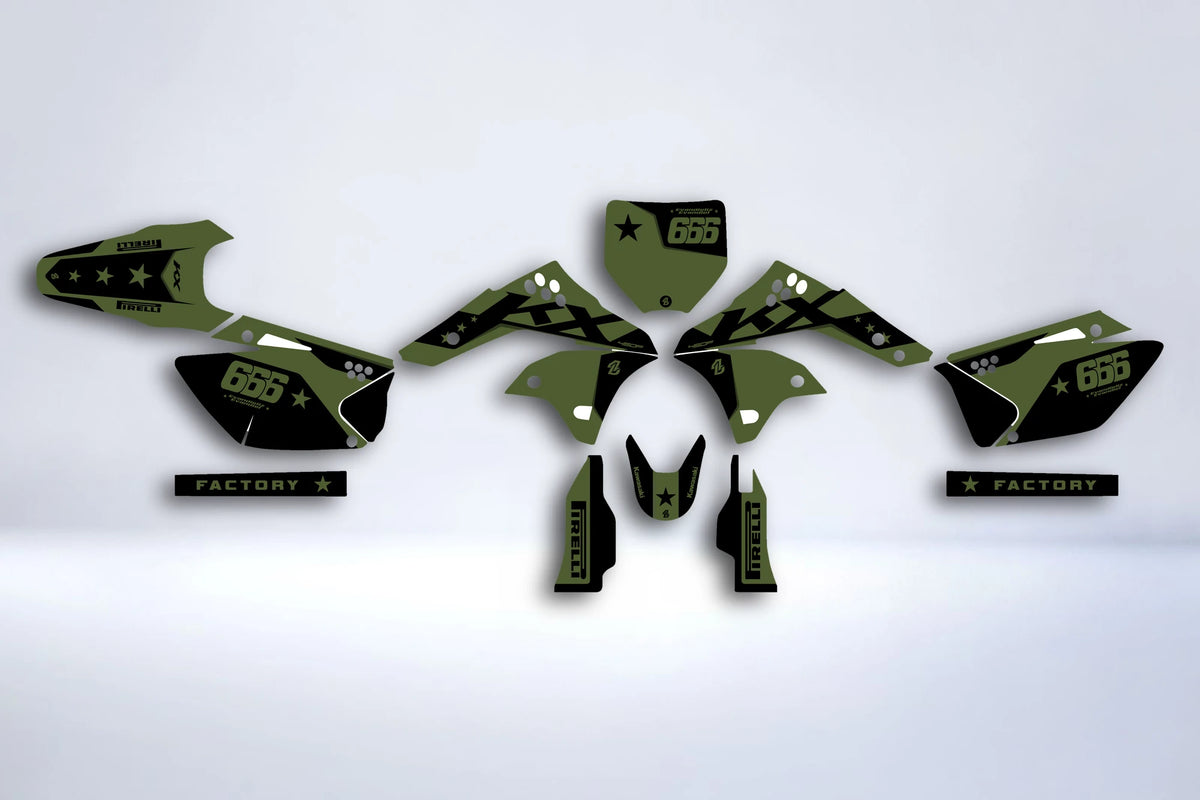 graphics kit KAWASAKI KXF 450 2006-2008 - ADRENIX