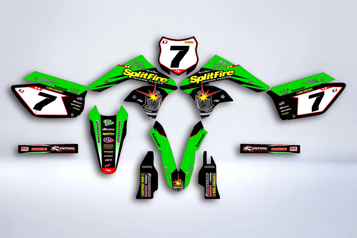 Dekor-Kit KAWASAKI KXF 450 2006-2008 - GRYNDX