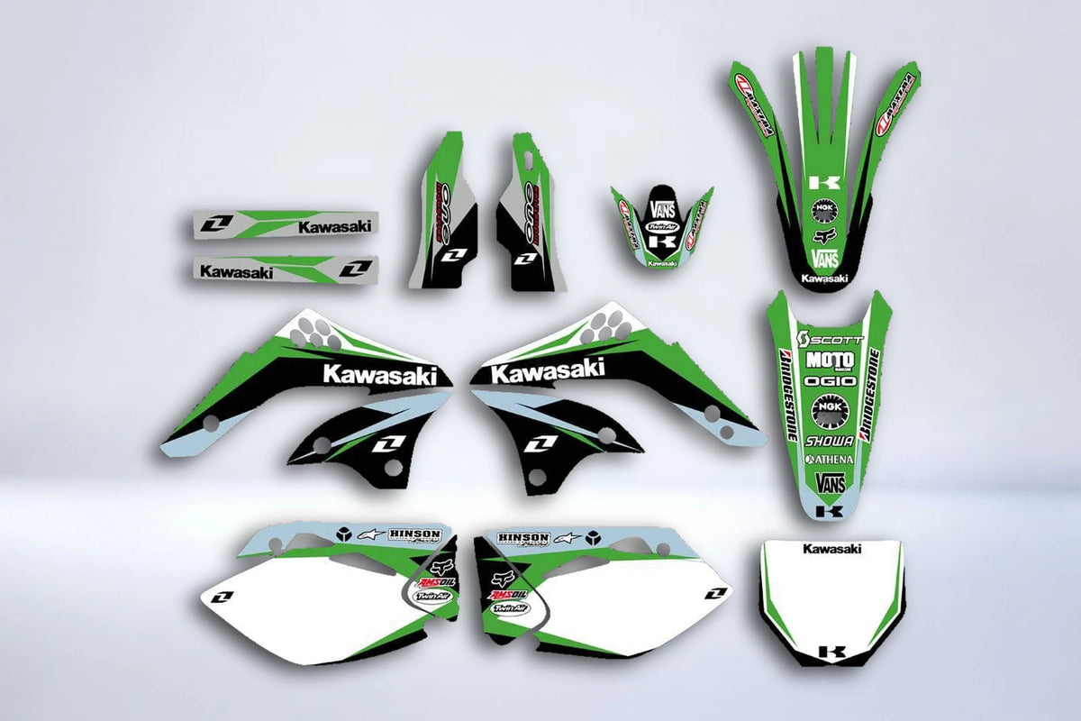 KAWASAKI KXF 450 2006-2008 graphics kit ORIGINE