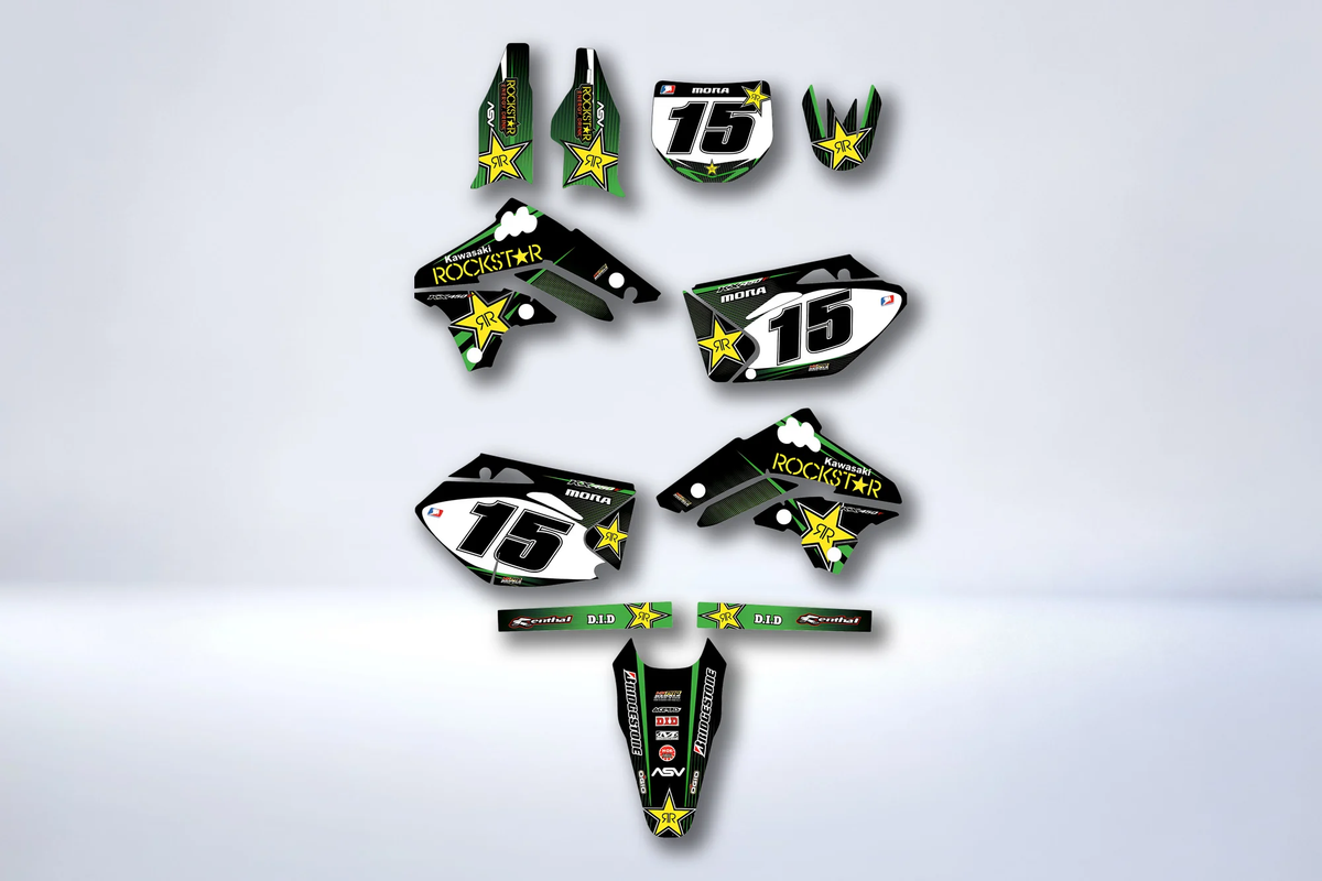 Kit déco Kawasaki KXF 450 2006-2008 - ROCKSTAR