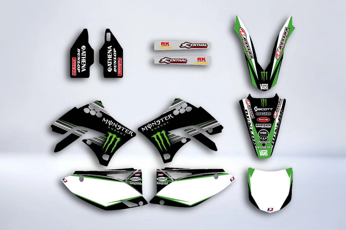 KAWASAKI KXF 450 2009-2011 graphics kit MONSTER #3