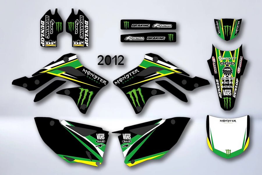 Kit Deco KAWASAKI KXF 450 2012-2013 - MONSTER V3