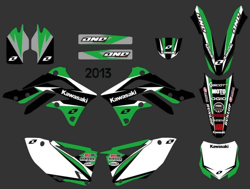 Kit Deco KAWASAKI KXF 450 2012-2013 - ORIGINE
