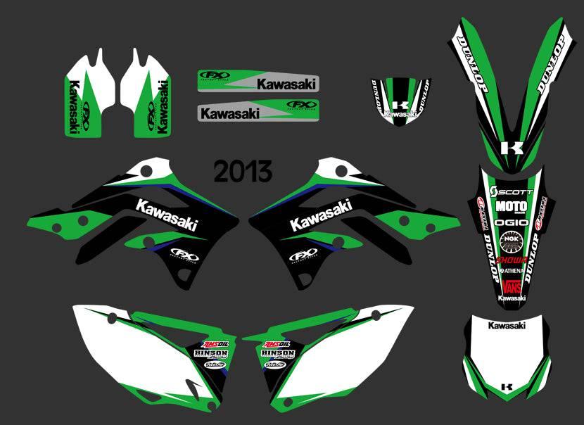 Dekor-Kit KAWASAKI KXF 450 2012-2013 ORIGINE#2