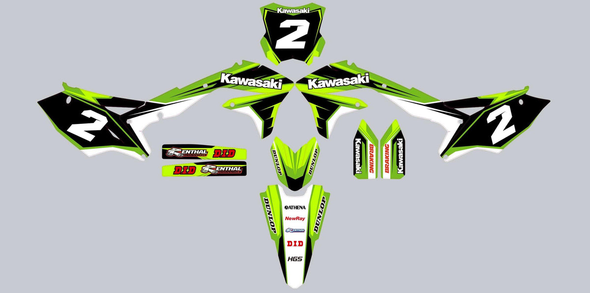 Dekorationskit KAWASAKI KXF 450 2016-2018 FACTORY
